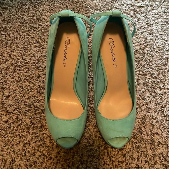 Escarpins Femme Predictions – Talon Haut Bloc, Marron, 9.5 US, Neufs Sans Boîte